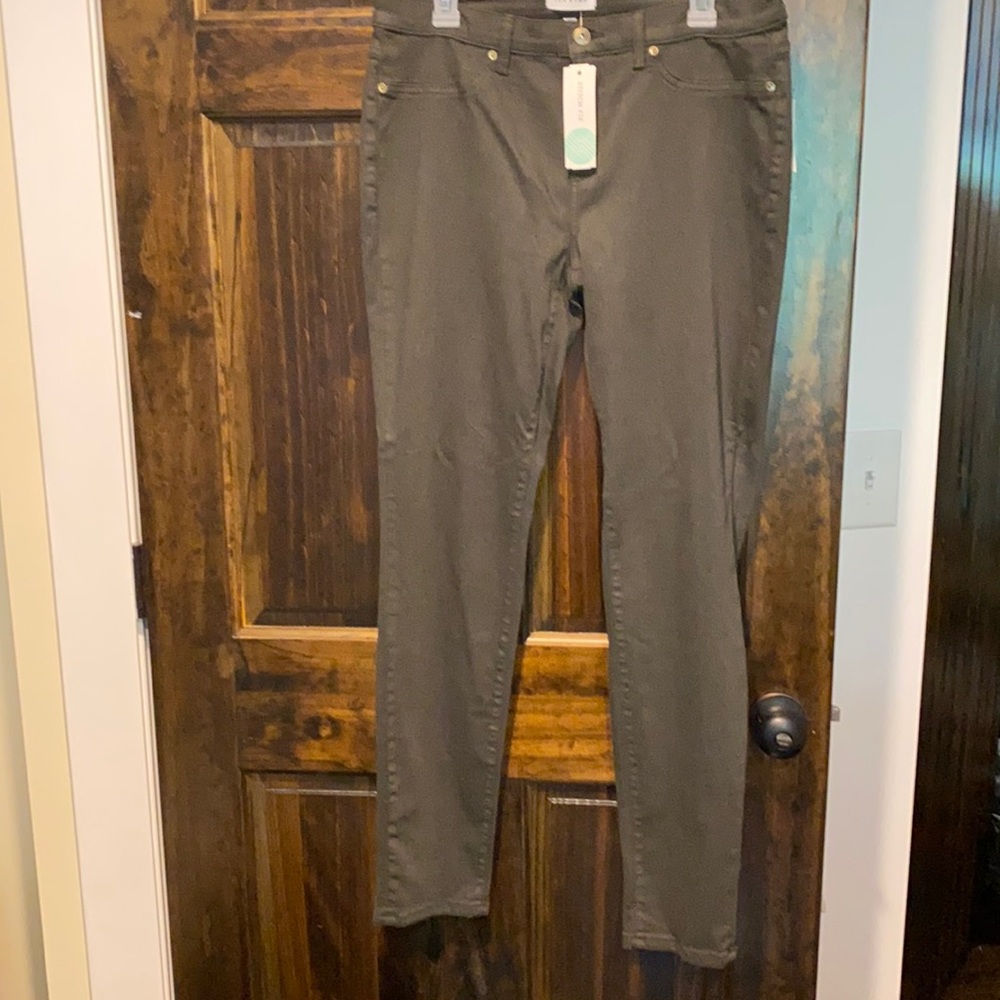 Olive green denim jeans from stitch fix